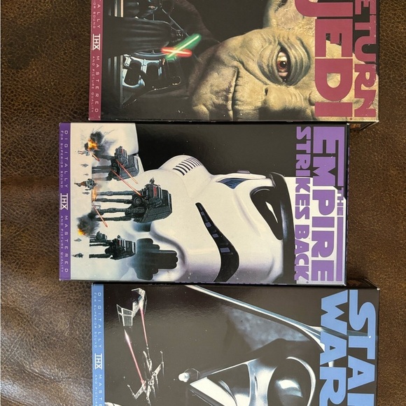 Star Wars Trilogy VHS Set - Black, Blue, Purple, Red - Picture 2 of 3